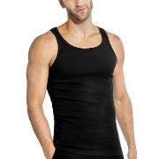 Bread and Boxers Ribbed Tank Top 2P Svart økologisk bomull XX-Large He...