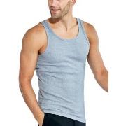 Bread and Boxers Ribbed Tank Top 2P Grå økologisk bomull XX-Large Herr...