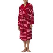 Schiesser Women Terry Bathrobe Rød/Hvit  X-Large Dame