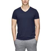 JBS of Denmark Bamboo Blend V-neck T-shirt Marine Medium Herre