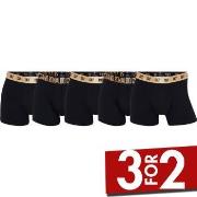 CR7 Cristiano Ronaldo 5P Organic Cotton Trunks Svart/Guld bomull Small...