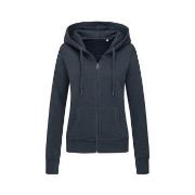 Stedman Active Hooded Sweatjacket For Women Mørkblå X-Large Dame