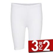 Decoy Stretchy Shorts Hvit viskose Small Dame