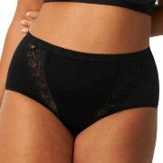 Sloggi Truser 4P Chic Maxi Lace Briefs Svart bomull 38 Dame