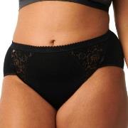 Sloggi Truser 4P Chic Midi Lace Briefs Svart bomull 42 Dame