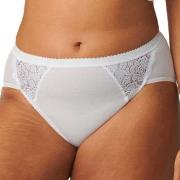 Sloggi Truser 4P Chic Midi Lace Briefs Hvit bomull 42 Dame