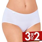 Sloggi Truser 3P 24 7 Microfibre Midi Briefs Hvit polyamid 48 Dame