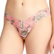 Hanky Panky Truser 2P Marianne Low Rise Thong Rosa Mønster nylon One S...