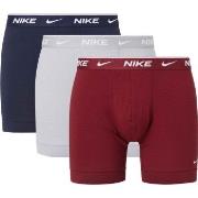 Nike 9P Everyday Cotton Boxer Blå/Rød bomull Large Herre