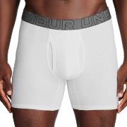 Under Armour 6P Perfect Cotton 6in Boxer Hvit X-Large Herre