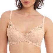 Wacoal BH Raffine Plunge Push Up Bra Beige B 70 Dame