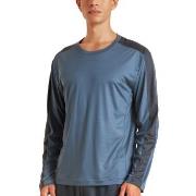 Calida DSW Cooling Sweat-Shirt Blå tencel Small Herre