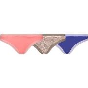 Calvin Klein Truser 6P Bottoms Up Refresh Thongs Blå/Rosa nylon Small ...