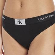 Calvin Klein Truser 3P CK96 Cotton Thong Svart bomull Medium Dame