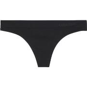 Calvin Klein Truser 2P Fusion Flex Thong Svart polyamid X-Large Dame