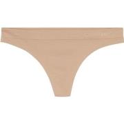 Calvin Klein Truser 2P Fusion Flex Thong Beige polyamid Small Dame