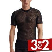 Dovre Wool Mesh T-Shirt Svart ull Large Herre