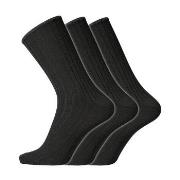 Dovre Strømper 3P Wool No-Elastic Socks Svart Str 45/48 Herre