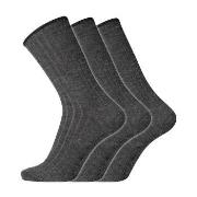 Dovre Strømper 3P Wool No-Elastic Socks Mørkgrå  Str 45/48 Herre