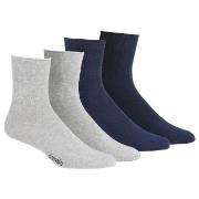 Damella Strømper 2P Seamless Socks Marine/Grå Str 39/42 Dame