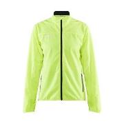 Craft Rush Wind Jacket W Limegrønn polyamid Large Dame