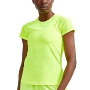 Craft ADV Essence SS Slim Tee W Limegrønn polyester X-Large Dame