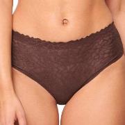 Sloggi Truser 2P ZERO Feel Lace 2.0 High Waist Brief Brun X-Small Dame