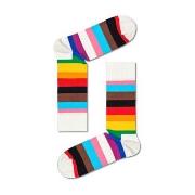 Happy socks Strømper 3P Pride Stripe Sock Hvit Mønster bomull Str 36/4...