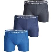 Björn Borg 3P Essential Shorts Marine/Blå bomull X-Small Herre