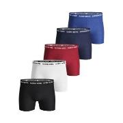 Björn Borg 5P Essential Shorts Solids Rød/Blå  bomull Medium Herre