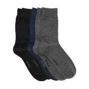 Resteröds Strømper 5P Bamboo Socks Svart/Grå Str 40/45 Herre