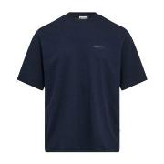 Resteröds Mid Sleeve T-Shirt Marine økologisk bomull Large Herre