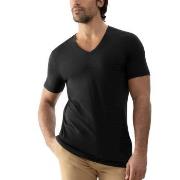 Mey Dry Cotton Colour V Neck T-Shirt Svart Medium Herre