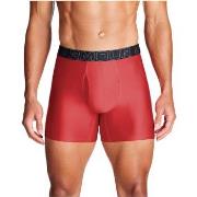 Under Armour 3P Performance Tech Solid 6in Boxers Rød polyester X-Larg...