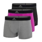 adidas 3P Sport Trunk Grå/Rosa polyester Small Herre