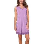 Lady Avenue Bamboo With Short Sleeve Nightdress Lilla Bambus Small Dam...