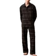 Calvin Klein Men Flannel Sleep Pant Svart bomull Small Herre