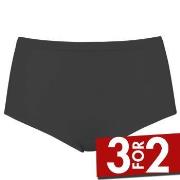 Damella Truser High Waist Maxi Brief Mørkgrå  merinoull 40 Dame