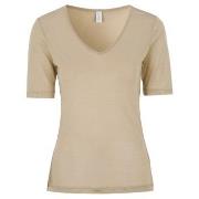 Damella Silk T-Shirt Beige silke XX-Large Dame