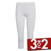 Decoy Bamboo Capri Hvit Bambus 3XL Dame