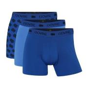 Dovre 3P Recycled Polyester Boxers Blå/Blå polyester Small Herre