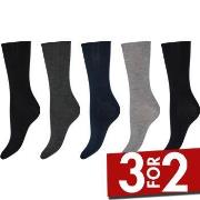 Decoy Strømper 5P Bamboo Ankle Socks Mixed Strl 37/41 Dame