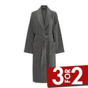 Decoy Long Terry Robe With Hood Grå polyester Small Dame