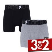 CR7 Cristiano Ronaldo 2P Boys Trunk Briefs Svart/Grå bomull 146-152