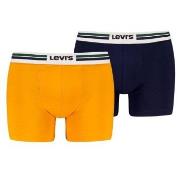 Levis 2P Men Sportswear Logo Boxer Brief Oransje/Mørkbl bomull X-Large...