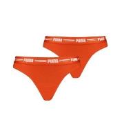Puma Truser 2P Logo Waistband String Oransje X-Small Dame