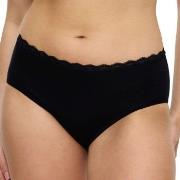 Triumph Truser Feel Of Cotton Midi Brief Svart bomull 42 Dame