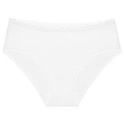 Triumph Truser Feel Of Cotton Midi Brief Hvit bomull 42 Dame