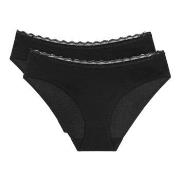 Triumph Truser 2P Feel Of Cotton Tai Brief Svart bomull 40 Dame