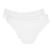 Triumph Truser 2P Feel Of Cotton Tai Brief Hvit bomull 36 Dame